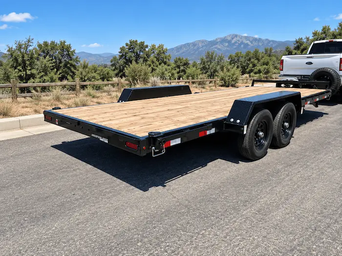 Flatbed Trailers for rent at Fontana Trailers